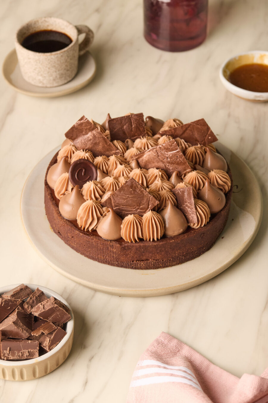 Tarta de Caramelo y Texturas de Chocolate - Imagen 2