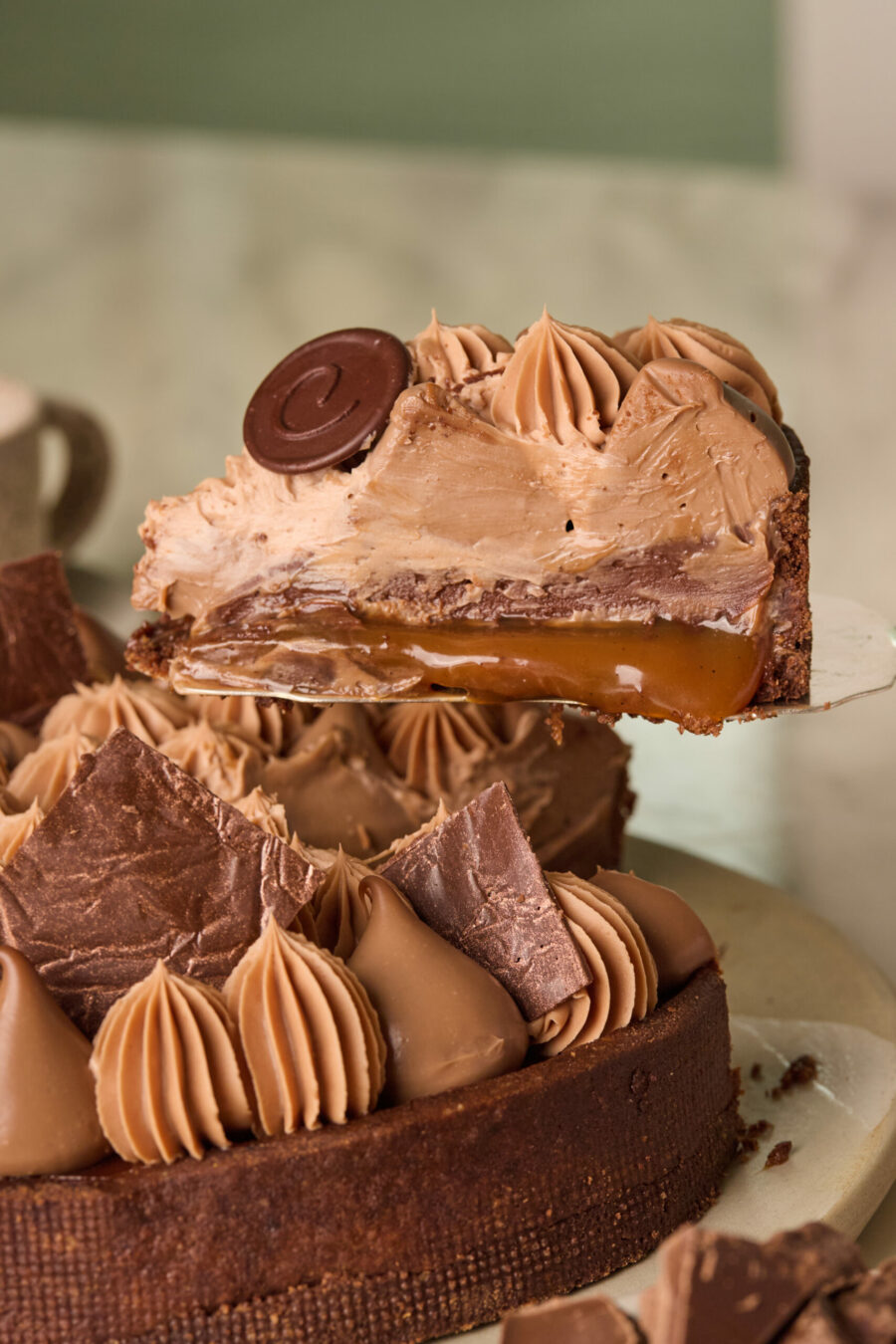 Tarta de Caramelo y Texturas de Chocolate