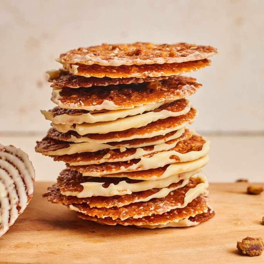 Florentinas de chocolate blanco