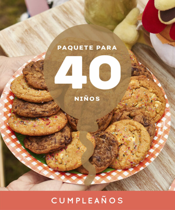 PAQUETE CUMPLEAÑOS 40 NIÑOS
