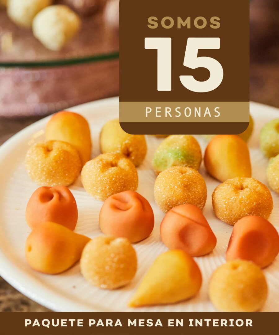 Paquete para eventos de 15 personas