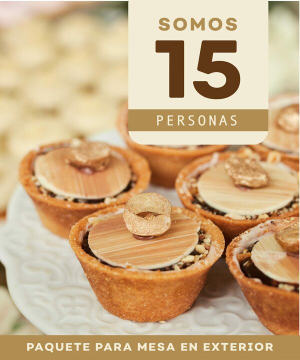 Paquete para eventos de 15 personas