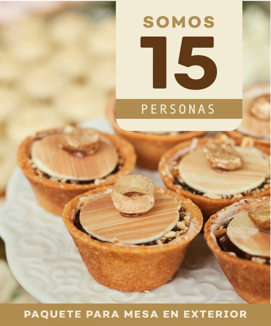 Paquete para eventos de 15 personas