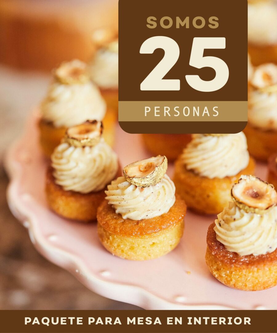 Paquete para eventos de 25 personas