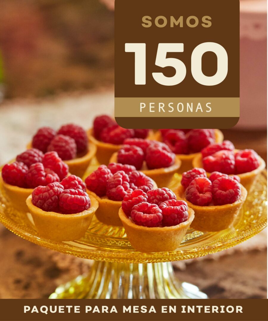 Paquete para eventos de 150 personas