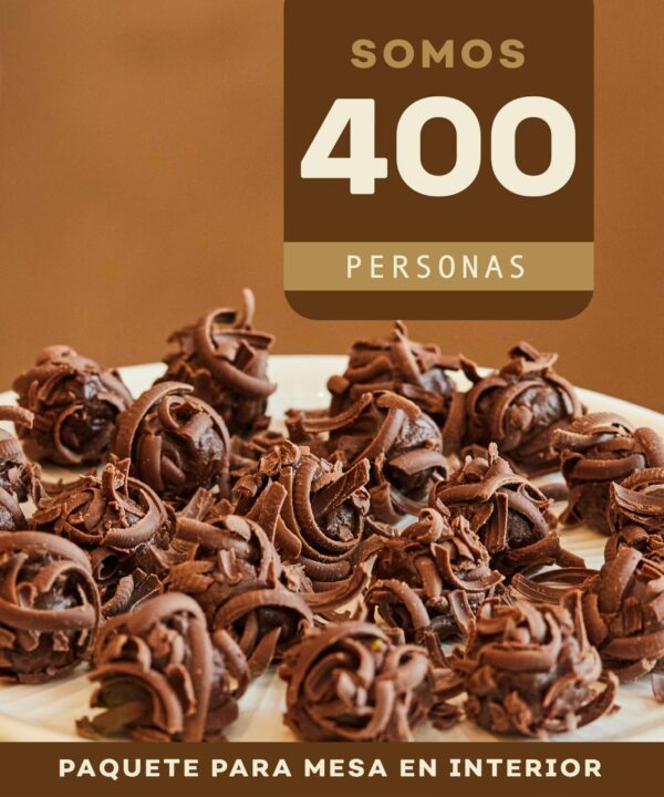 Paquete para eventos de 400 personas