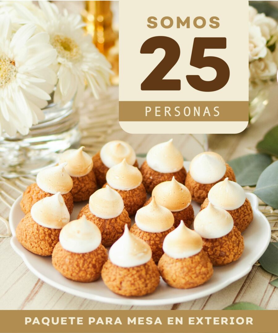 Paquete para eventos de 25 personas