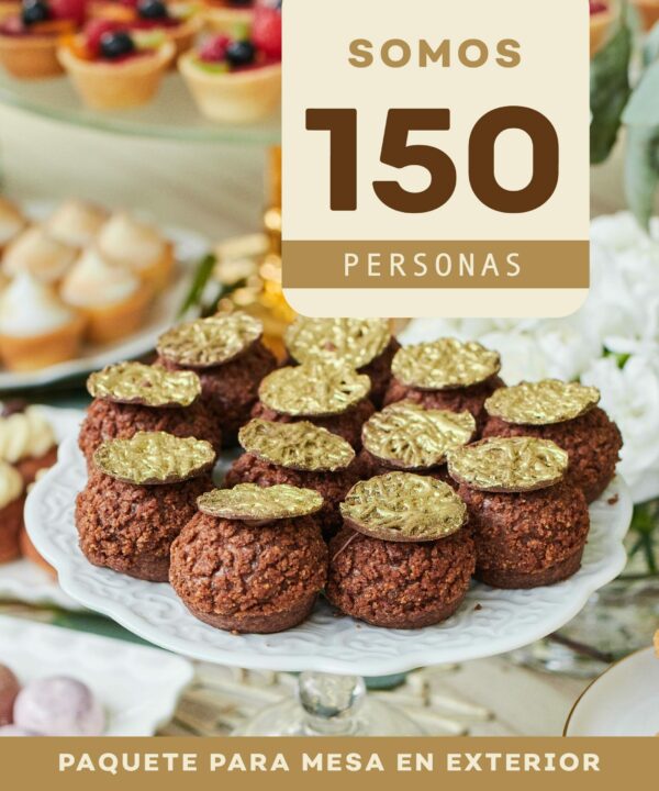 Paquete para eventos de 150 personas