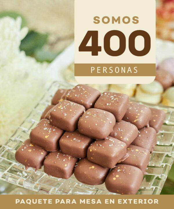 Paquete para eventos de 400 personas