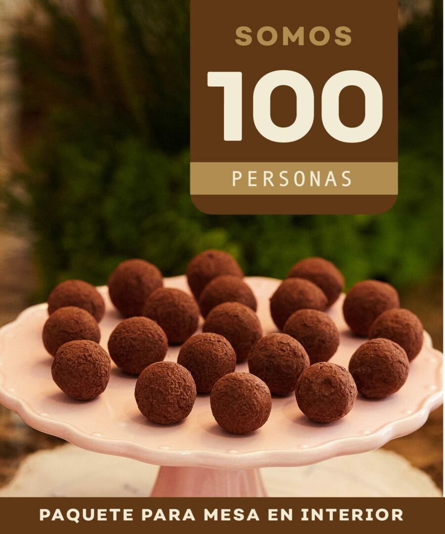 Paquete para eventos de 100 personas